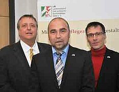 Der amtierende LfK-Vorstand: Lothar Flick, Wolfgang Cohrs und Uwe Dahlhaus (v. l. n. r.)